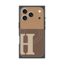 プレミアムスクエアケース with MagSafe［ オリジナル - initial two tone - H brown ］