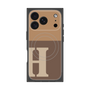 プレミアムスクエアケース with MagSafe［ オリジナル - initial two tone - H brown ］