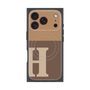 プレミアムスクエアケース with MagSafe［ オリジナル - initial two tone - H brown ］