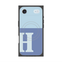プレミアムスクエアケース with MagSafe［ オリジナル - initial two tone - H blue ］