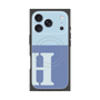 プレミアムスクエアケース with MagSafe［ オリジナル - initial two tone - H blue ］
