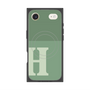 プレミアムスクエアケース with MagSafe［ オリジナル - initial two tone - H green ］