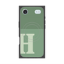 プレミアムスクエアケース with MagSafe［ オリジナル - initial two tone - H green ］