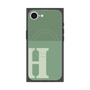 プレミアムスクエアケース with MagSafe［ オリジナル - initial two tone - H green ］
