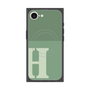 プレミアムスクエアケース with MagSafe［ オリジナル - initial two tone - H green ］