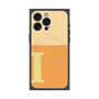 プレミアムスクエアケース with MagSafe［ オリジナル - initial two tone - I orange ］