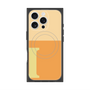 プレミアムスクエアケース with MagSafe［ オリジナル - initial two tone - I orange ］