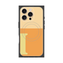 プレミアムスクエアケース with MagSafe［ オリジナル - initial two tone - I orange ］
