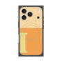 プレミアムスクエアケース with MagSafe［ オリジナル - initial two tone - I orange ］