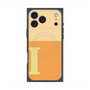 プレミアムスクエアケース with MagSafe［ オリジナル - initial two tone - I orange ］
