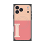 プレミアムスクエアケース with MagSafe［ オリジナル - initial two tone - I pink ］