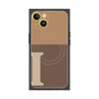プレミアムスクエアケース with MagSafe［ オリジナル - initial two tone - I brown ］