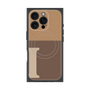 プレミアムスクエアケース with MagSafe［ オリジナル - initial two tone - I brown ］