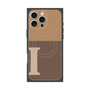 プレミアムスクエアケース with MagSafe［ オリジナル - initial two tone - I brown ］