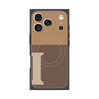 プレミアムスクエアケース with MagSafe［ オリジナル - initial two tone - I brown ］