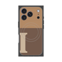 プレミアムスクエアケース with MagSafe［ オリジナル - initial two tone - I brown ］