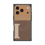 プレミアムスクエアケース with MagSafe［ オリジナル - initial two tone - I brown ］