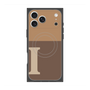 プレミアムスクエアケース with MagSafe［ オリジナル - initial two tone - I brown ］