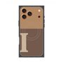 プレミアムスクエアケース with MagSafe［ オリジナル - initial two tone - I brown ］
