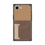 プレミアムスクエアケース with MagSafe［ オリジナル - initial two tone - I brown ］