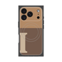 プレミアムスクエアケース with MagSafe［ オリジナル - initial two tone - I brown ］
