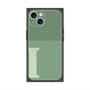 プレミアムスクエアケース with MagSafe［ オリジナル - initial two tone - I green ］
