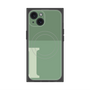 プレミアムスクエアケース with MagSafe［ オリジナル - initial two tone - I green ］