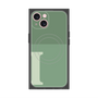 プレミアムスクエアケース with MagSafe［ オリジナル - initial two tone - I green ］