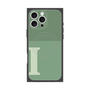 プレミアムスクエアケース with MagSafe［ オリジナル - initial two tone - I green ］