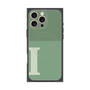 プレミアムスクエアケース with MagSafe［ オリジナル - initial two tone - I green ］