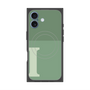 プレミアムスクエアケース with MagSafe［ オリジナル - initial two tone - I green ］