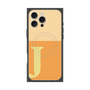 プレミアムスクエアケース with MagSafe［ オリジナル - initial two tone - J orange ］