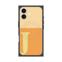 プレミアムスクエアケース with MagSafe［ オリジナル - initial two tone - J orange ］