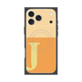 プレミアムスクエアケース with MagSafe［ オリジナル - initial two tone - J orange ］