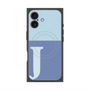 プレミアムスクエアケース with MagSafe［ オリジナル - initial two tone - J blue ］