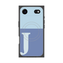 プレミアムスクエアケース with MagSafe［ オリジナル - initial two tone - J blue ］