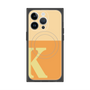プレミアムスクエアケース with MagSafe［ オリジナル - initial two tone - K orange ］