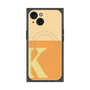 プレミアムスクエアケース with MagSafe［ オリジナル - initial two tone - K orange ］