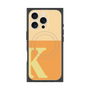 プレミアムスクエアケース with MagSafe［ オリジナル - initial two tone - K orange ］