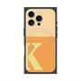 プレミアムスクエアケース with MagSafe［ オリジナル - initial two tone - K orange ］