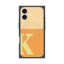 プレミアムスクエアケース with MagSafe［ オリジナル - initial two tone - K orange ］