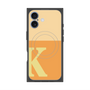 プレミアムスクエアケース with MagSafe［ オリジナル - initial two tone - K orange ］