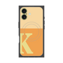 プレミアムスクエアケース with MagSafe［ オリジナル - initial two tone - K orange ］