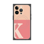 プレミアムスクエアケース with MagSafe［ オリジナル - initial two tone - K pink ］