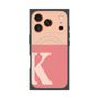 プレミアムスクエアケース with MagSafe［ オリジナル - initial two tone - K pink ］