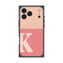 プレミアムスクエアケース with MagSafe［ オリジナル - initial two tone - K pink ］
