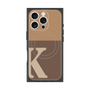 プレミアムスクエアケース with MagSafe［ オリジナル - initial two tone - K brown ］