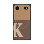 プレミアムスクエアケース with MagSafe［ オリジナル - initial two tone - K brown ］