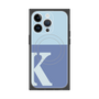 プレミアムスクエアケース with MagSafe［ オリジナル - initial two tone - K blue ］