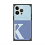 プレミアムスクエアケース with MagSafe［ オリジナル - initial two tone - K blue ］